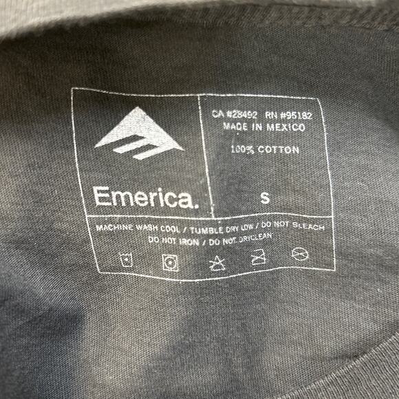 Emerica Mens Small 100% Skate Board Cotton Short Sleeve Crew Neck Tee Shirt 0 - Picture 4 of 4